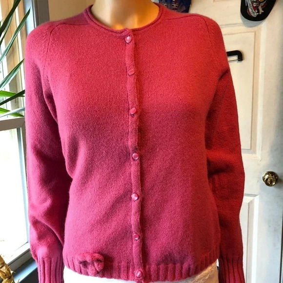 Gap Stretch Wool Blend Bottom up Sweater Cardigan Women Size S - Picture 1 of 5